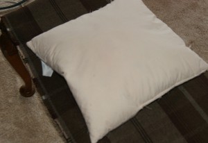 Tartan cushion step 5