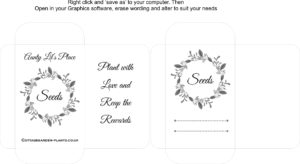 Seed Packet Template