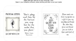 Seed Packet Template 4